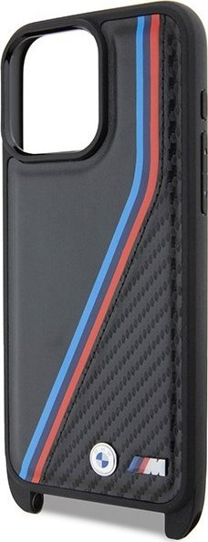 Mbulesë BMW M Edition CarbonLines me rrip për iPhone 15 Pro Max, hardcase, e zezë
