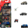 Set lodrash Matchbox Jurassic World Rebirth, 4 makina die cast, dinosaur figurë, shumëngjyrësh