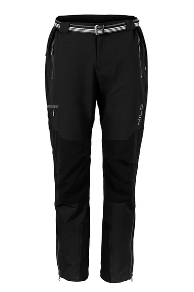 Pantallona trekking MILO Brenta, softshell, për dimër, të zeza