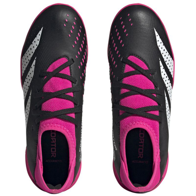 Atlete futbolli për bar sintetik Adidas Predator Accuracy.3 për kalamaj, të zeza