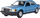 Model makine metalike Bburago Mercedes Benz 190E 1987, shkalla 1:24, e kuqe