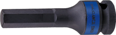 Çelës tub goditës King Tony, 1/2", 6-këndësh, 10mm, 80mm
