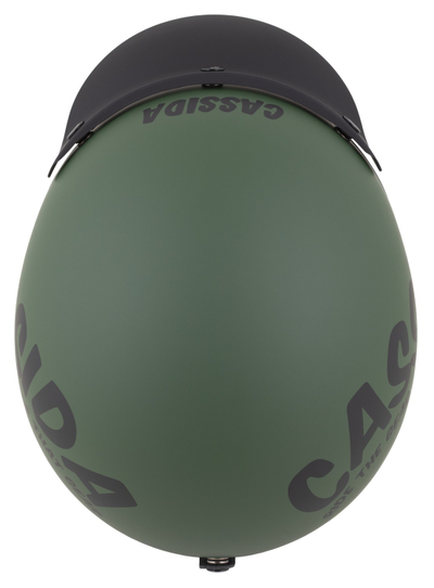 Helmetë moto Cassida Oxygen 2.0 Gear, e hapur, vizor dielli, jeshile mat e zezë
