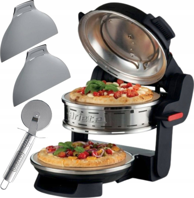 Пица фурна Ariete Double Pizza Oven, 32cm, 400°C, црна