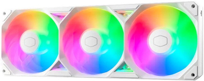 Сет вентилатори Cooler Master SickleFlow Edge 360 ARGB, 120mm, White Edition, бели