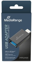 Adapter USB A në USB C MediaRange MRCS216, kompakt, i zi