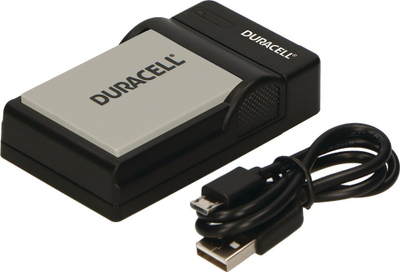 Karikues baterie kamere Duracell DRC10L, USB, me fijen e vet, i zi