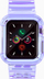 Rrip me kasë për Apple Watch Series 2 3, 38mm, TPU, vjollcë transparente