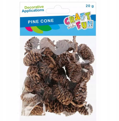 Dekor natyral me gështenja pishe Craft with Fun, 20g, kafe natyrale
