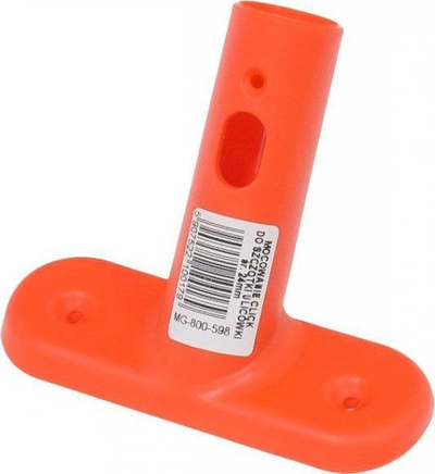 Mbajtëse click për furçë rrugësh, plastikë e fortë, diametër 24mm, e zezë