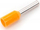 Ferulë e izoluar për kabllo, 0.5 mm, plastike, portokalli