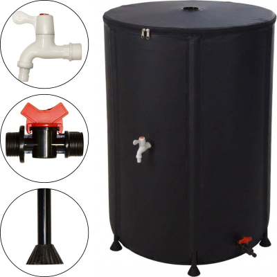 Depozitë uji shiu Lifetime DW9200220, 500 L, 80 x 100 cm, e zezë