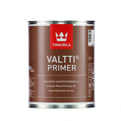 Vaj primer për dru Tikkurila Valtti Primer, për jashtë, transparent, 1L