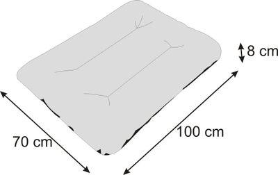 Shtrat qeni Eco Mattress Dog Bed Playpen R2, 100x70cm, jeshil