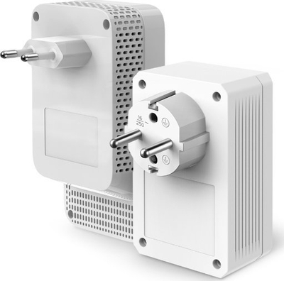 Адаптер powerline TP-Link TL-WPA7619 KIT, 1000 Mbit/s, Wi-Fi, бел, сет од 2 парчиња
