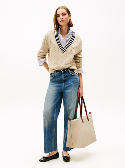 Çantë për femra Tommy Hilfiger, bezhë