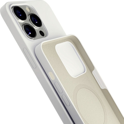 Mbrojtëse telefoni 3MK Hardy Case për iPhone 15 Pro 6.1", silikon, MagSafe, e bardhë
