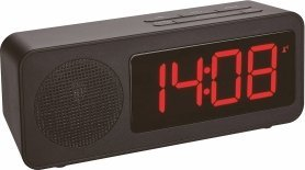 Radio-orë me zile TFA Tune 60.2546.01, dixhitale, me radio FM, e zezë