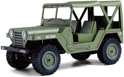 RC возило Amewi U.S. Military Off-Road 1:14, 4WD, LED, воена зелена
