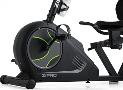 Biçikletë elektro-magnetike Zipro Glow, Iconsole +, e zezë / gjelbër