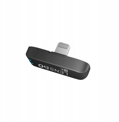 Set mikrofonash pa tel LensGo 528C, 2x mini, 50 m, USB C edhe Lightning, i zi
