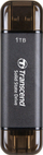 SSD i jashtëm Transcend ESD310C, 1TB, USB Type A dhe C, i zi