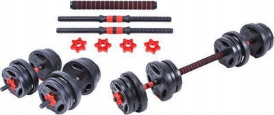 Set hantelash Pure2Improve Hybrid Dumbbells, 20 kg, i zi