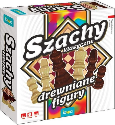 Set shah prej druri Wooden Chess, bord 64 katrorë, figura druri, kafe