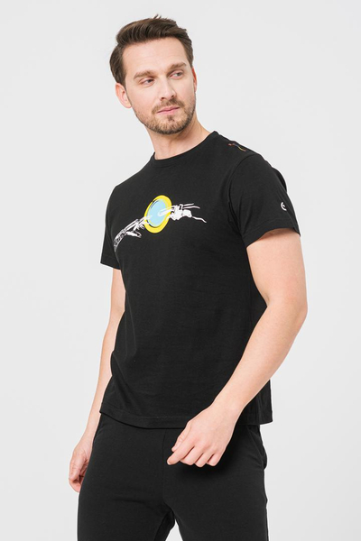 Bluzë casual për meshkuj Bicycle Hand, XL, e zezë