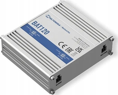 Mini UPS Teltonika BAT120, 12V, 18Wh, ngjyrë argjendtë