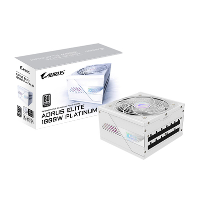 Furnizues energjie Gigabyte Aorus Elite Ice, 1000W, ATX 3.0 80 PLUS Platinum, i bardhë