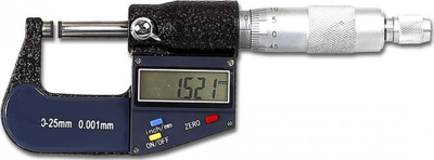 Mikrometër elektrik Proline, 0-25mm, 0.001mm