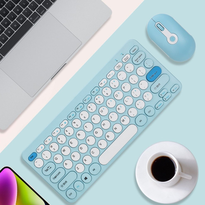 2.4G Set Tastierë dhe Miu Wireless, i kaltër