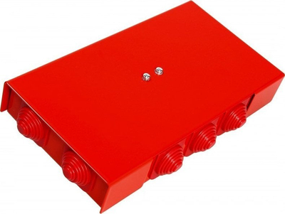 Kuti lidhëse zjarrduruese Simet PIP-2AN R3x3x6, E90, 225x125x36mm, e kuqe