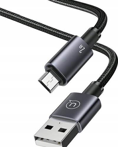 Kabllo USB në Micro USB Usams SJ668USB, 1.2m, 2A, ngjyrë argjendtë