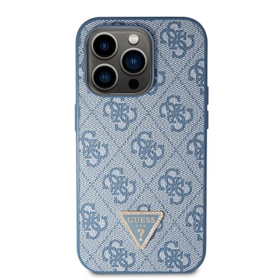 Futrollë telefoni Guess GUHCP14LP4TDSCPB për iPhone 14 Pro 6.1", hardcase Crossbody, blu