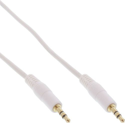 Kabllo audio InLine 99932W, Jack 3.5mm në 3.5mm, 1.5m, e bardhë