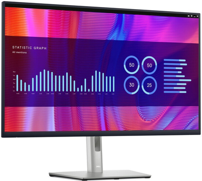Monitor Dell P3223DE - LED, 31.5", QHD, i zi / argjendtë
