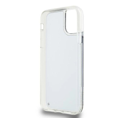 Kapak telefoni DKNY Liquid Glitter Arch Logo për iPhone 11, plastik, i zi