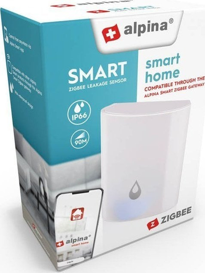 Senzor uji i zgjuar Alpina, Zigbee, IP66, i bardhë