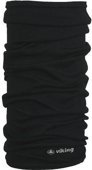 Bandanë tubulare Viking Merino Regular, lesh merino, termoaktive, e zezë