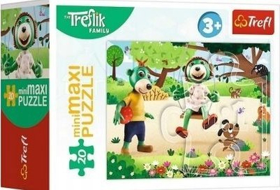 Puzzle Trefl MiniMaxi Trefliks Day, 20 copa, për kalamaj, shumëngjyrësh