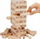 Lojë tavoline Wiss Toy Wooden Tower, 54 kube druri, me zar, me ngjyrë druri