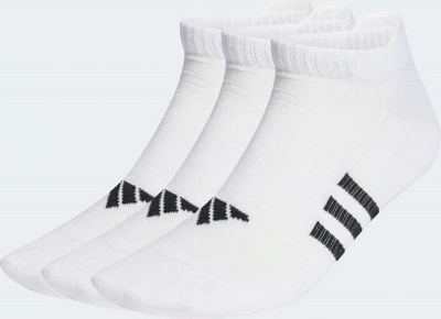 Çorape sportive Adidas Performance Light Low HT3440, set me 3 palë, uniseks, të bardha