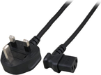 Kabllo rryme MicroConnect PE090420A, UK BS-1363, C13 i këndshëm, 2m, i zi