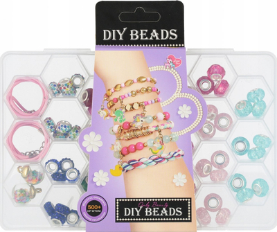 Set rruazash euro-trade Mega Creative 544853, kuti organizuese plastike, fije rozë, shumëngjyrëshe