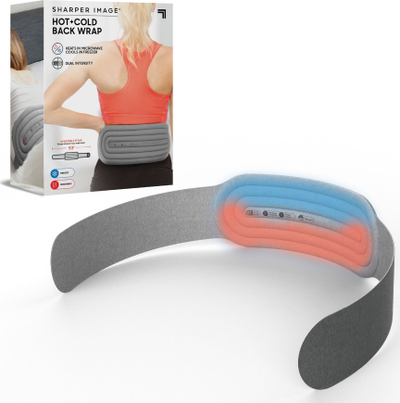 Rrip shpine Sharper Image Hot Cold, kompresion, terapi e nxehtë dhe e ftohtë, gri