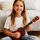 Ukulele soprano Luna Guitars Supremo UK21 DW, 21", dru i errët