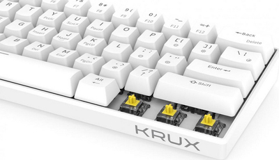 Tastierë Krux Neo PRO RGB Gateron (KRX0113), US, e bardhë