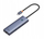 Hub USB C Baseus UltraJoy 6 në 1, HDMI 4K, 3x USB 3.0, RJ45, 100W PD, gri